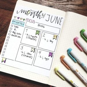 Bullet Journal Monthly Layout Ideas - AnjaHome