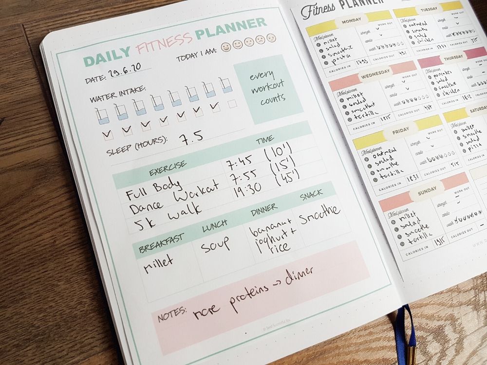 Free Fitness Journal Printables 2024 Workout Planner AnjaHome