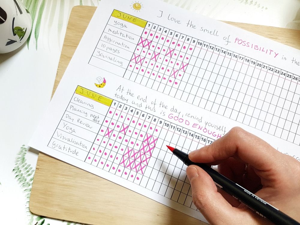daily routine tracker Free Planner Printables