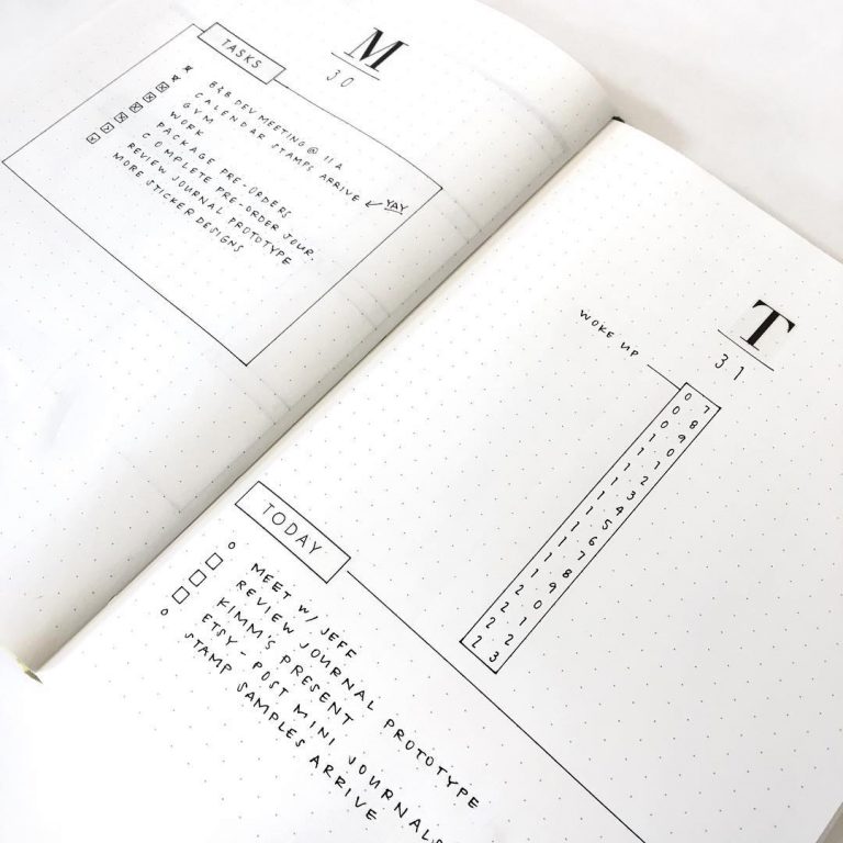 Bullet Journal Daily Log: How To Use It With Examples - AnjaHome