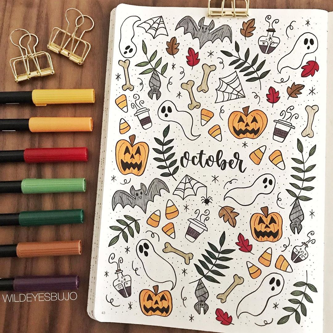 October Bullet Journal Themes