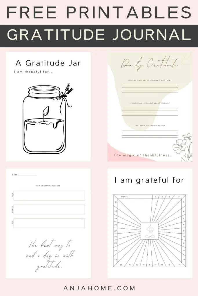 printable daily gratitude journal template anja home