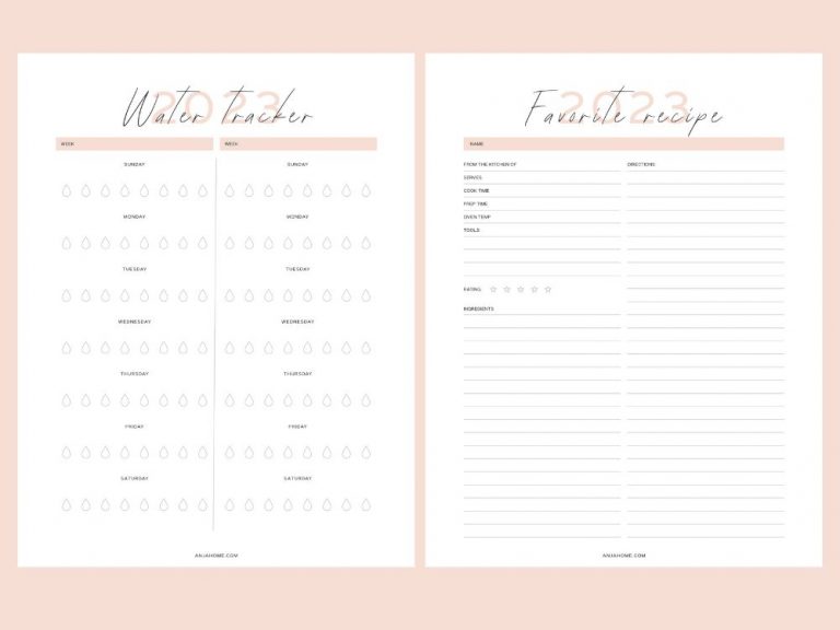 Free Fitness Journal Printables 2024 Workout Planner AnjaHome