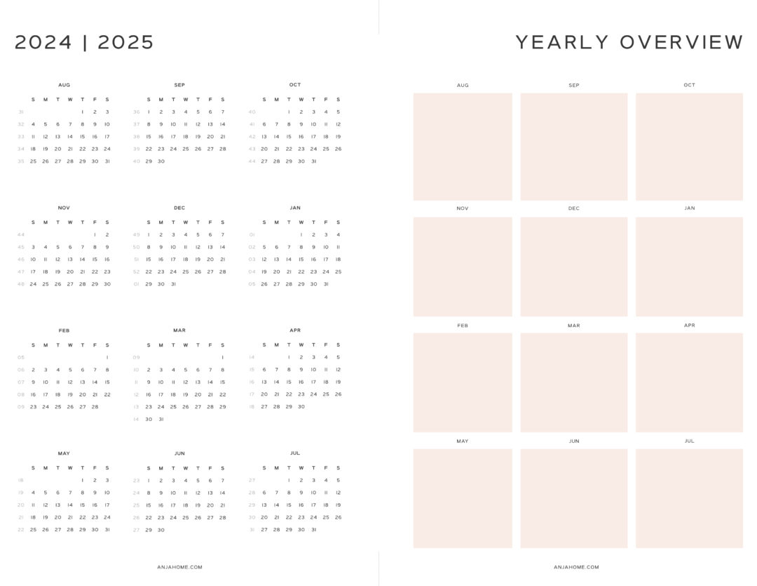 Printable College Student Planner - AnjaHome