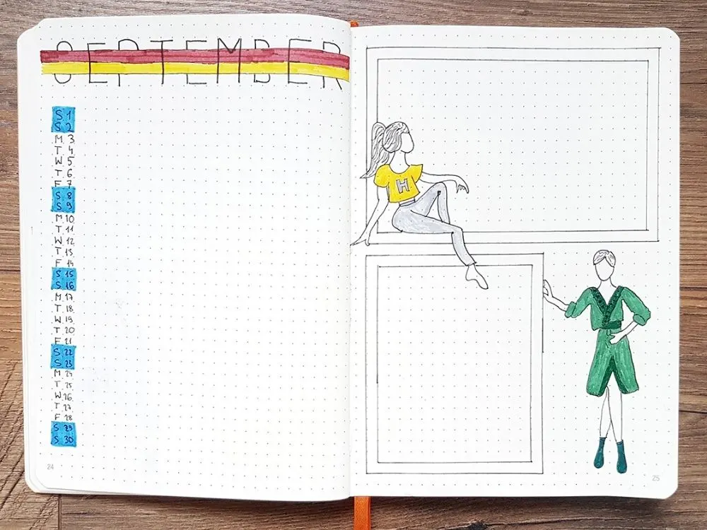 notebook weekly diy planner hp themed
