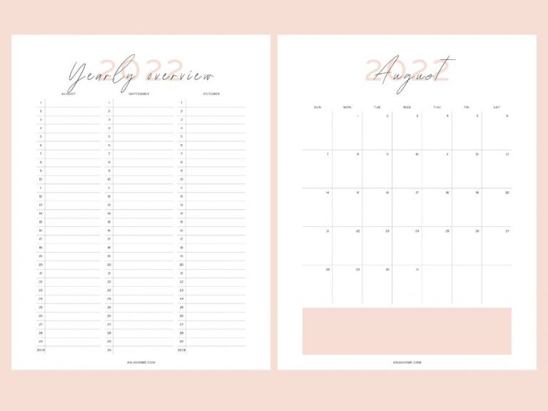 Printable College Student Planner - AnjaHome