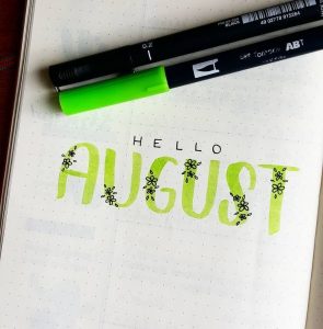 August Bullet Journal Layout Ideas (2022 Update) - AnjaHome
