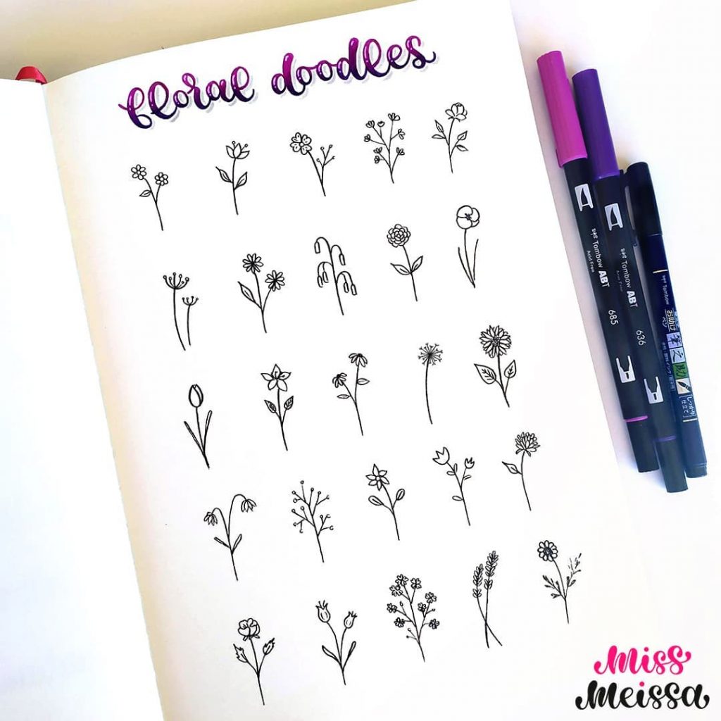 Easy Flower Doodles