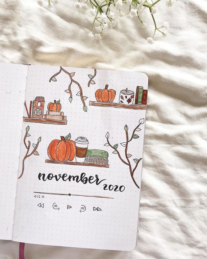 November Bullet Journal Cover Ideas 2023 - AnjaHome