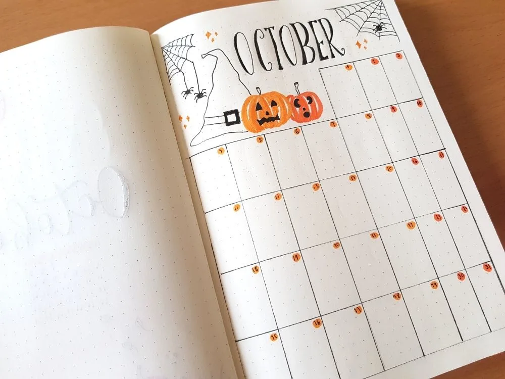 Bullet Journal Halloween Theme Spooky
