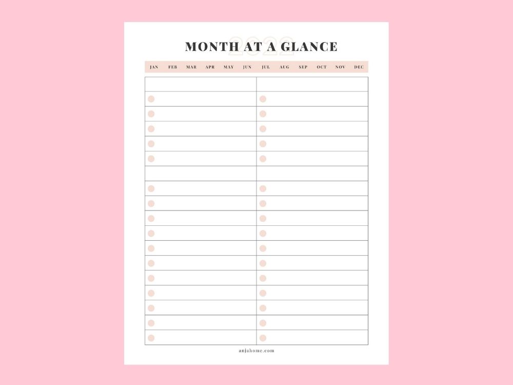 Free Printable Planner 2022 Pdf Instant Download AnjaHome Free Printable Planner 2022 Pdf Instant Download AnjaHome