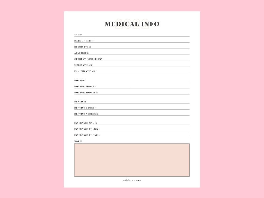 Free Printable Planner 2022 Pdf medical info