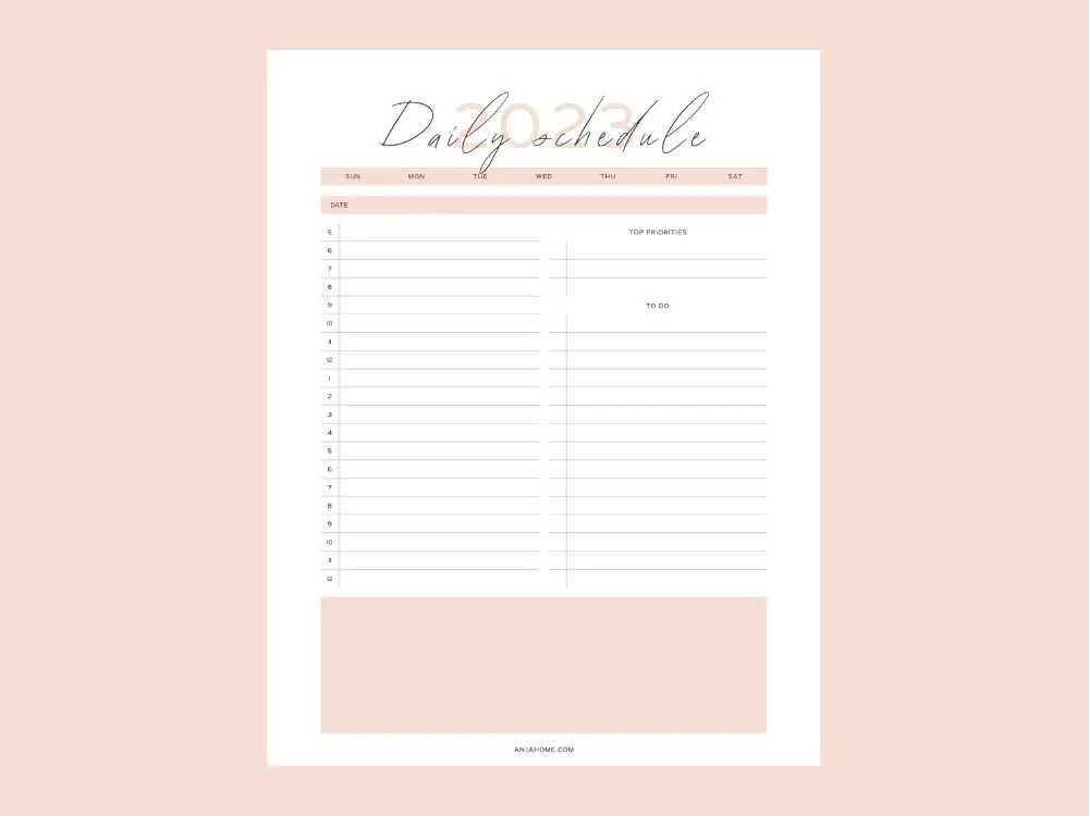 planning calendar daily planner Goal Setting Template Free