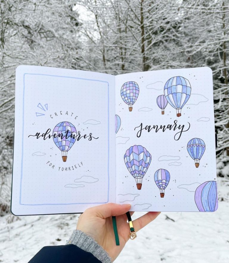 January Bullet Journal Ideas 2024 - AnjaHome