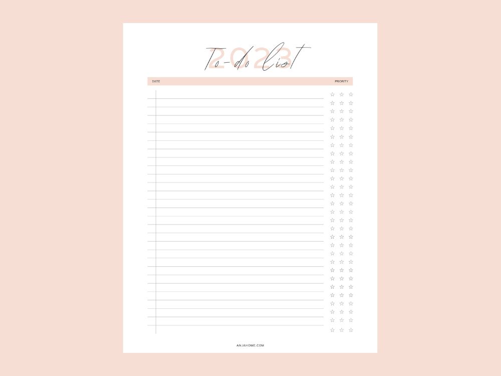 planner 2023 download to do list