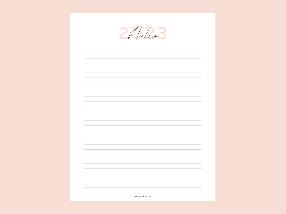 Free Printable Planner 2023 Pdf AnjaHome
