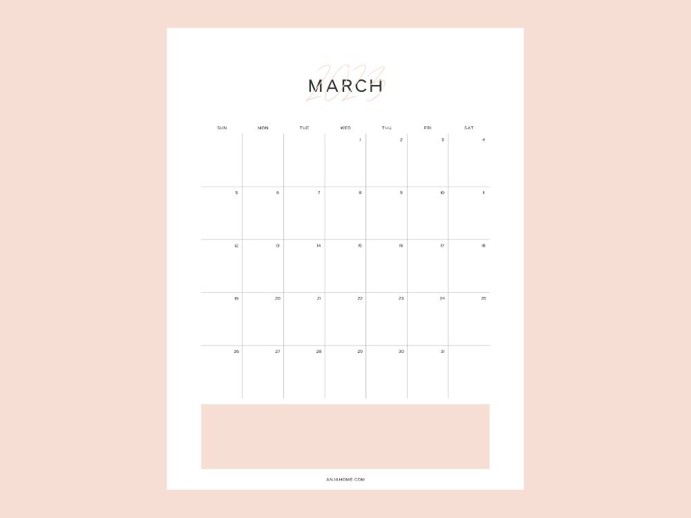 minimalist monthly log bullet journal printable