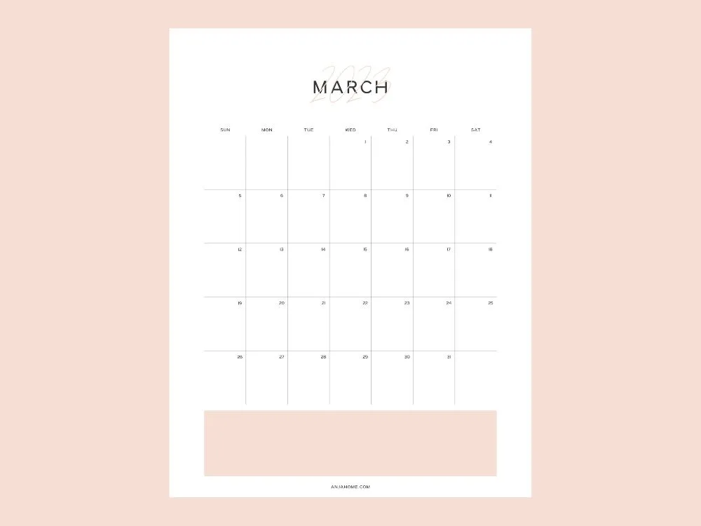 minimalist monthly log bullet journal printable