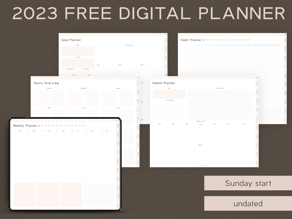 2023 free digital planner