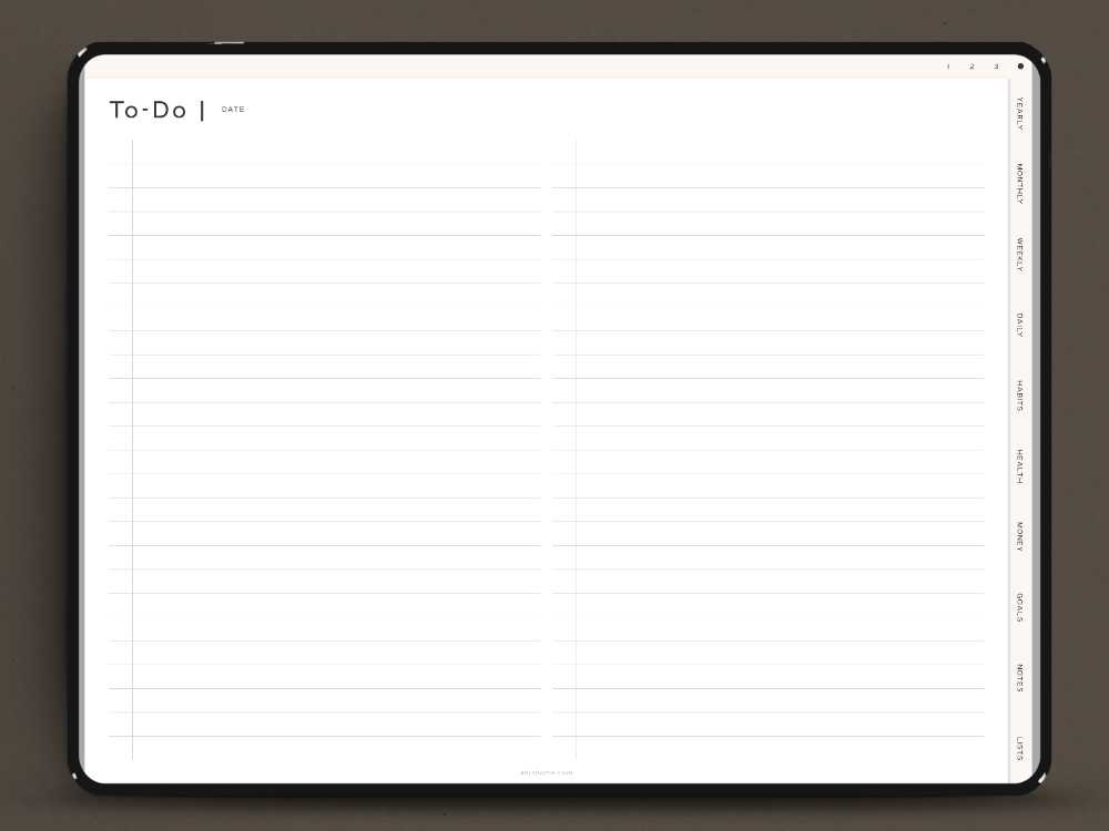 goodnotes planner undated free 2023 to do lists