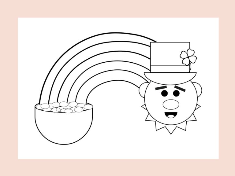 Rainbow Coloring Pages Free Printables - AnjaHome