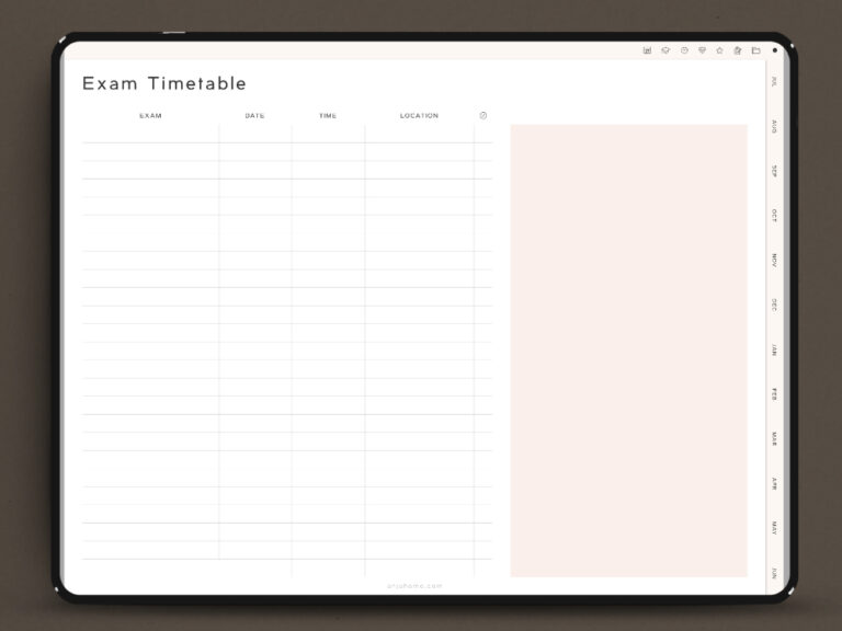 Free Goodnotes Templates for Students 2025/2026 - AnjaHome
