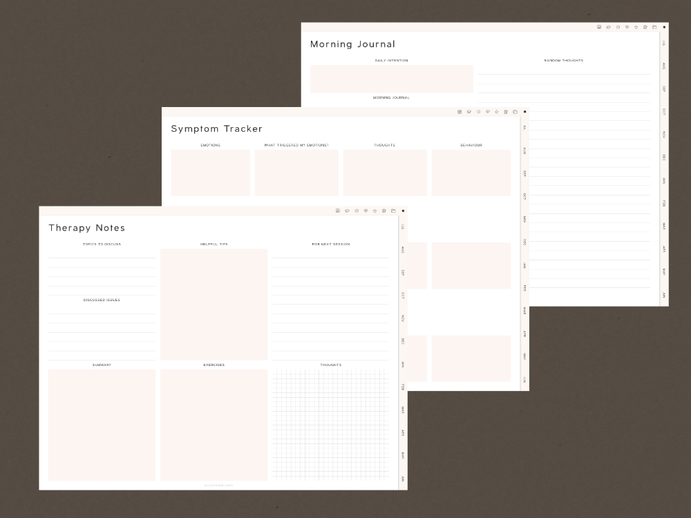 goodnotes study planner template free journal