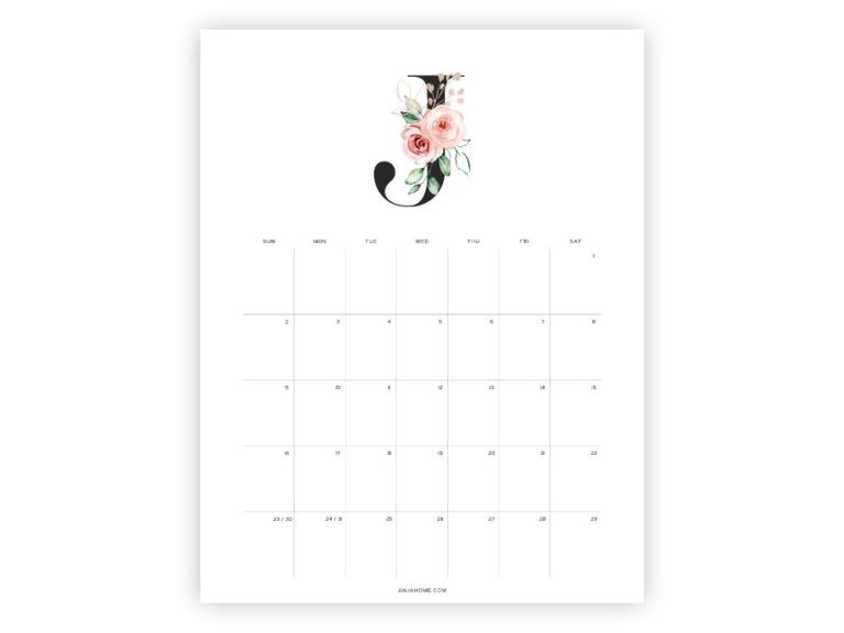 July 2023 Calendar Printable - AnjaHome