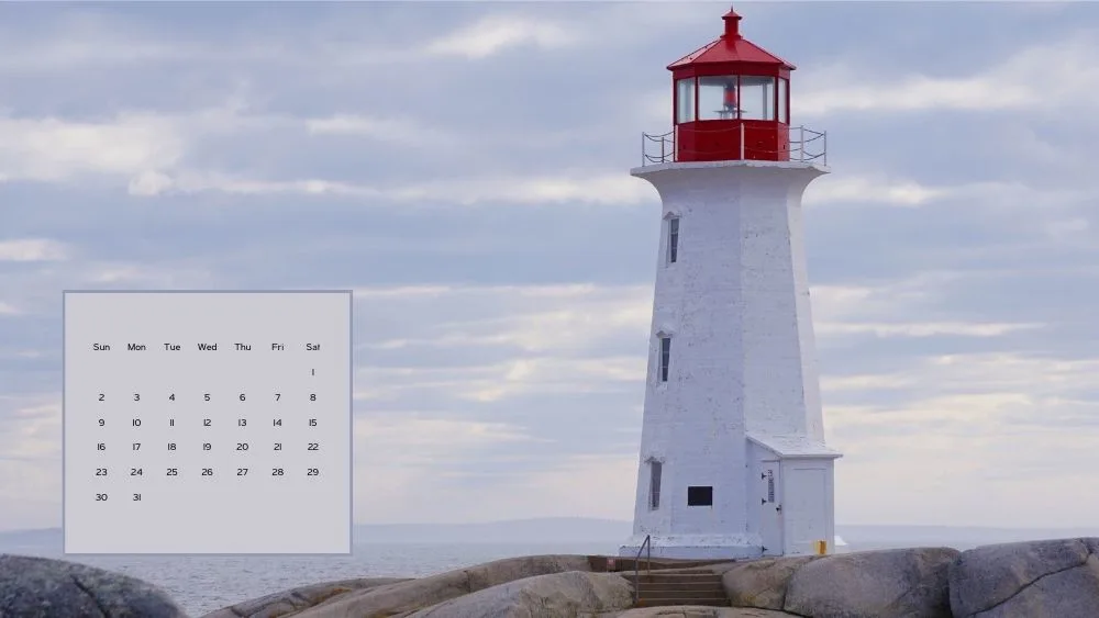 july 2023 desktop backgrounds lighthouse