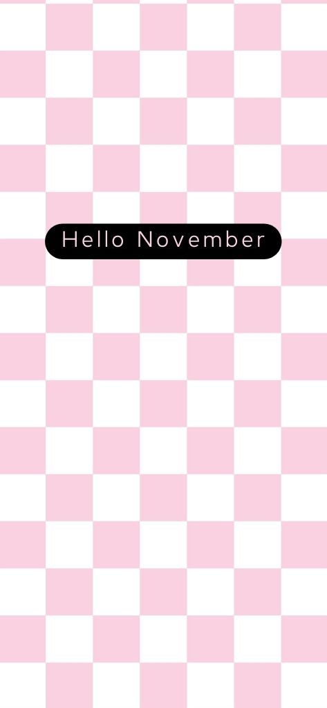 Check pattern hello November pink