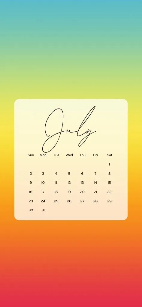 july iphone wallpaper vibrant colors