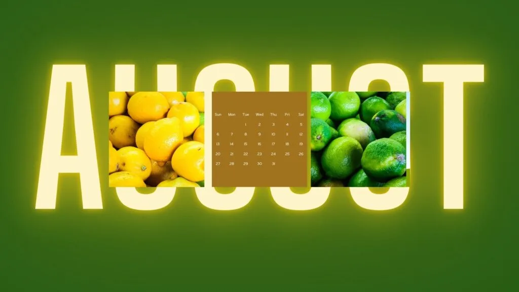 august desktop wallpaper green yellow