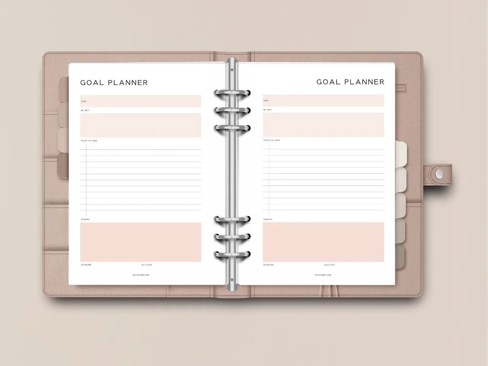 semester planner free printable college students goal