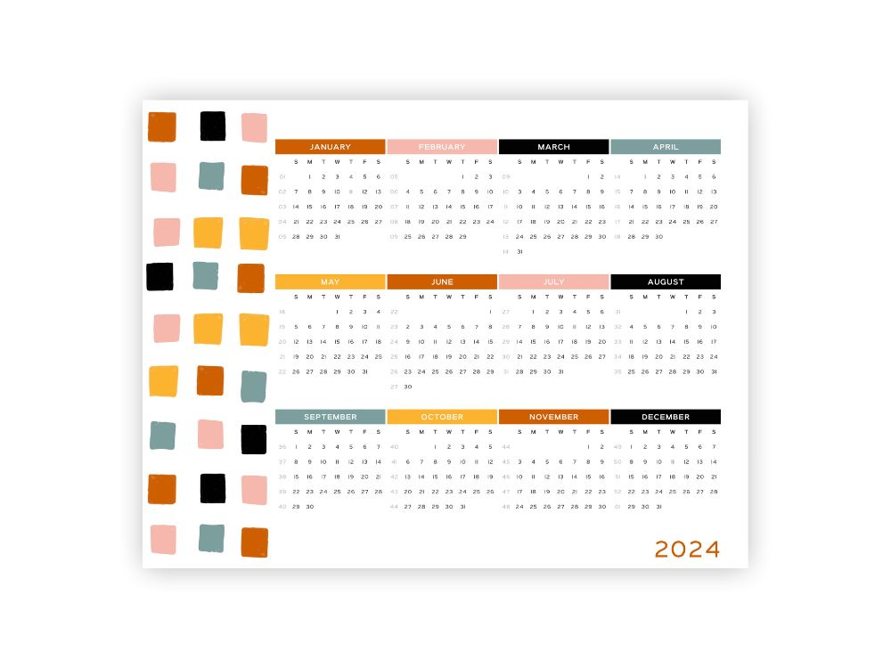 yearly calendar 2024