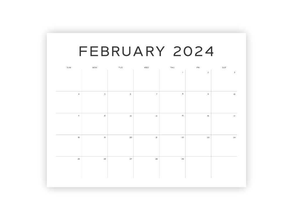 february 2024 calendar printable pdf