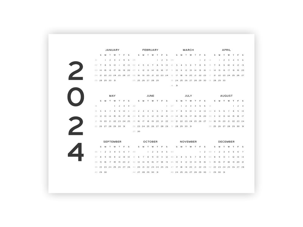 calendar for this year