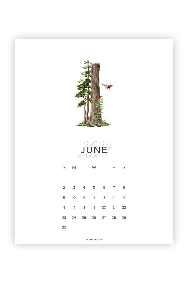 calendar month of june