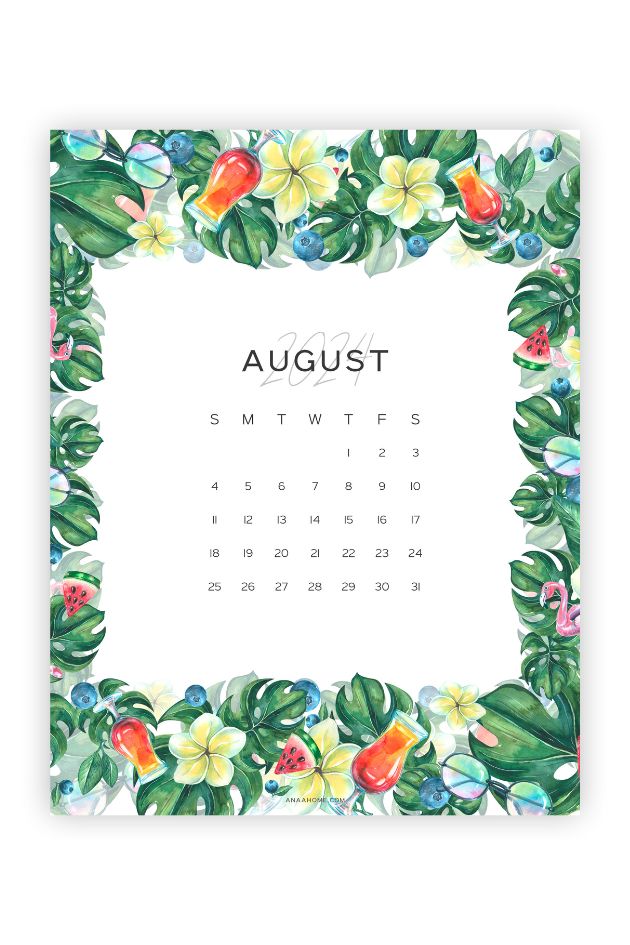 august monthly image cute