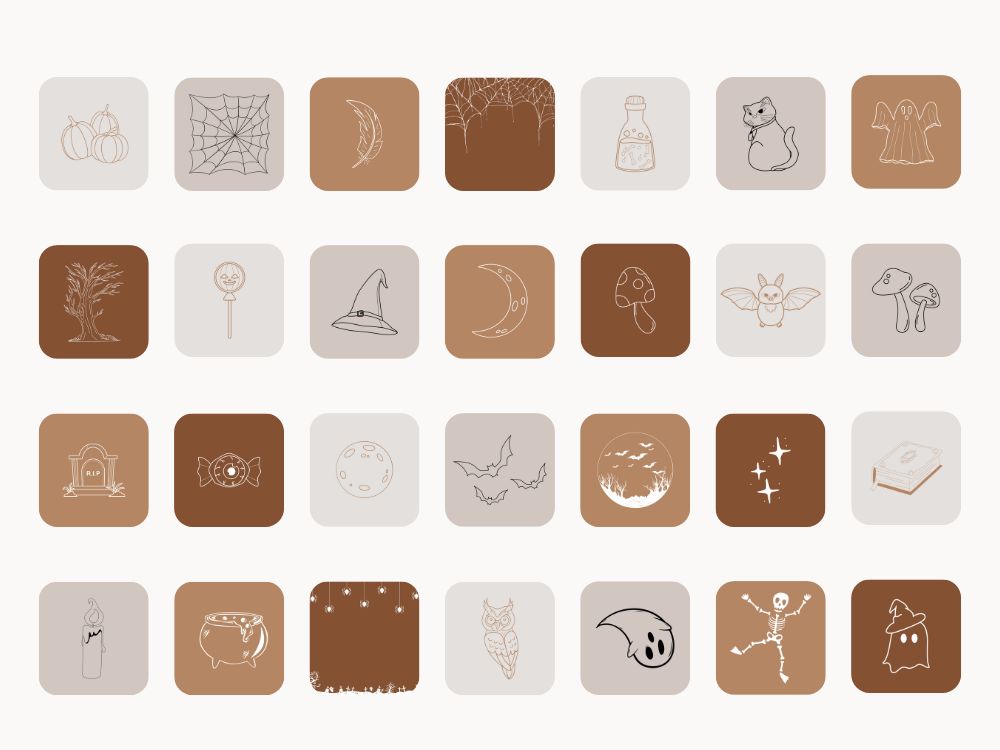 fall icons for apps