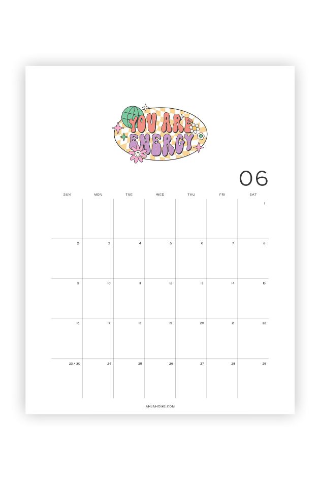 blank calendar printable june 2024