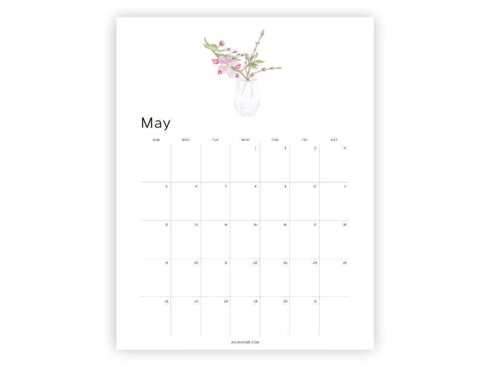 calendar printable may