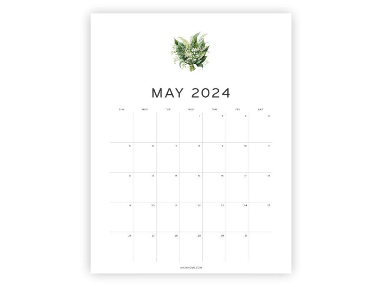 Cute May Calendars