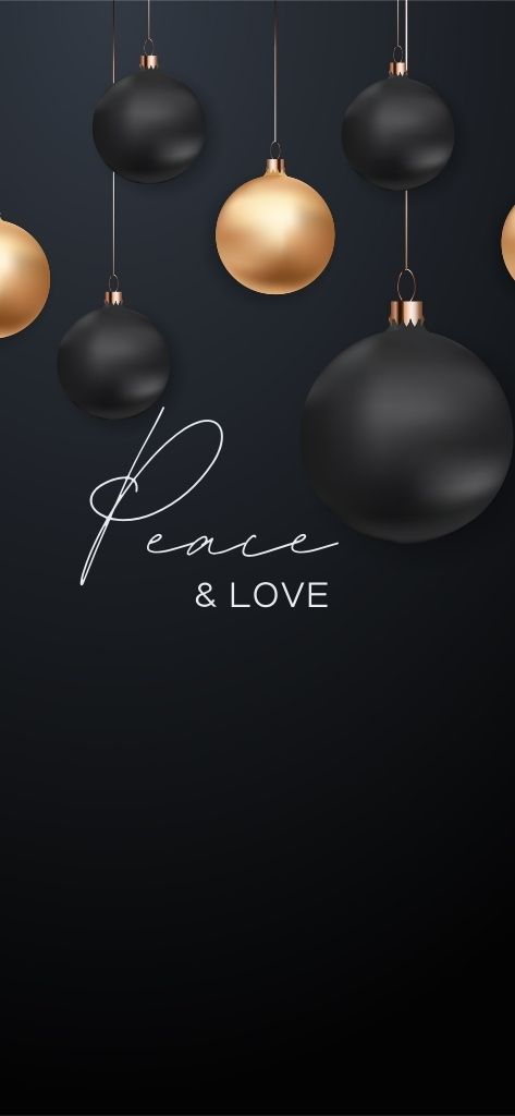 black christmas iphone background