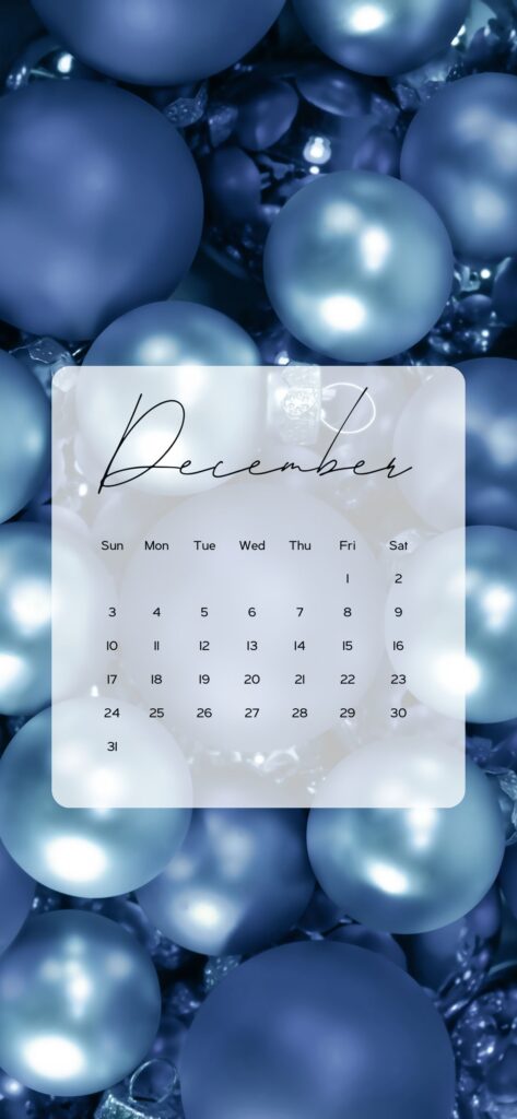 december christmas wallpaper blue