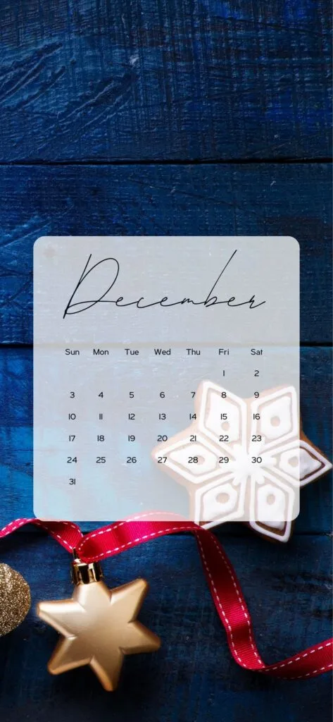 december calendar wallpaper 2023 dark