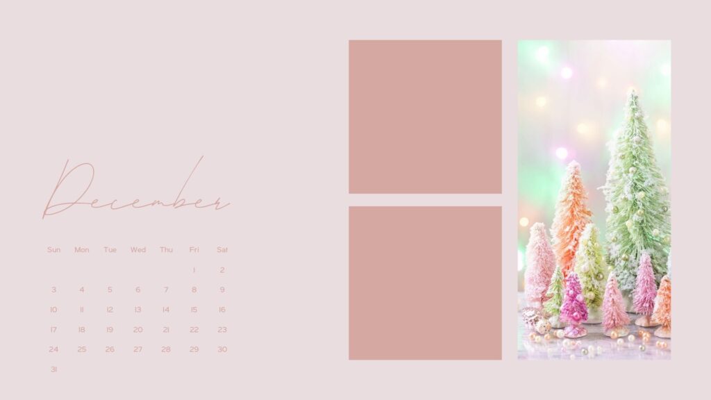 december wallpapers for desktop pink christmas oragnizer