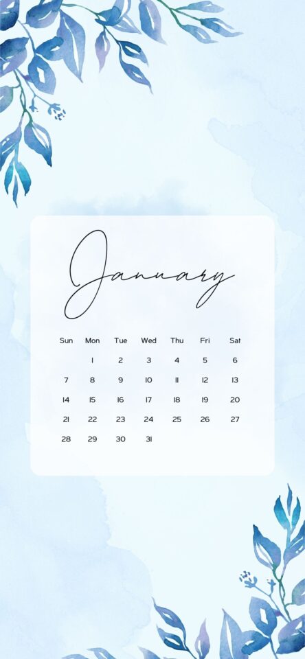 January Calendar Wallpaper Aesthetic Backgrounds - AnjaHome