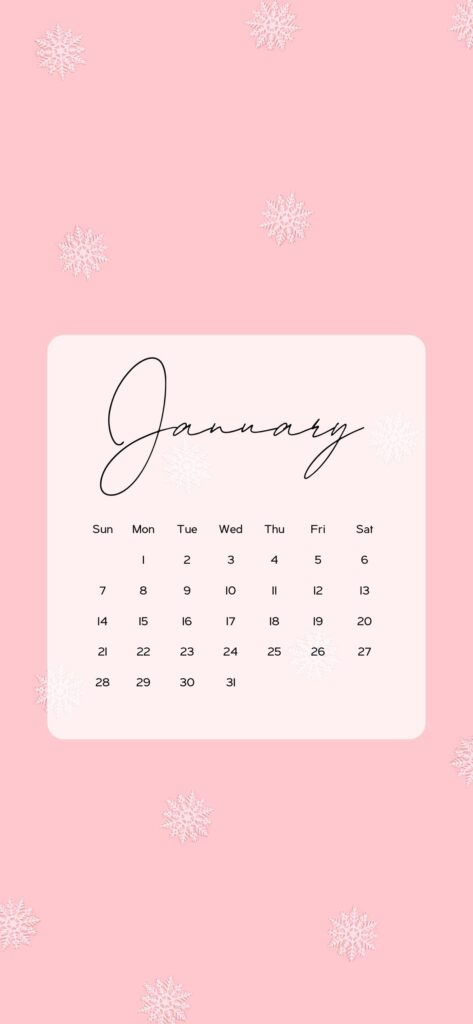 cute january wallpapers pink