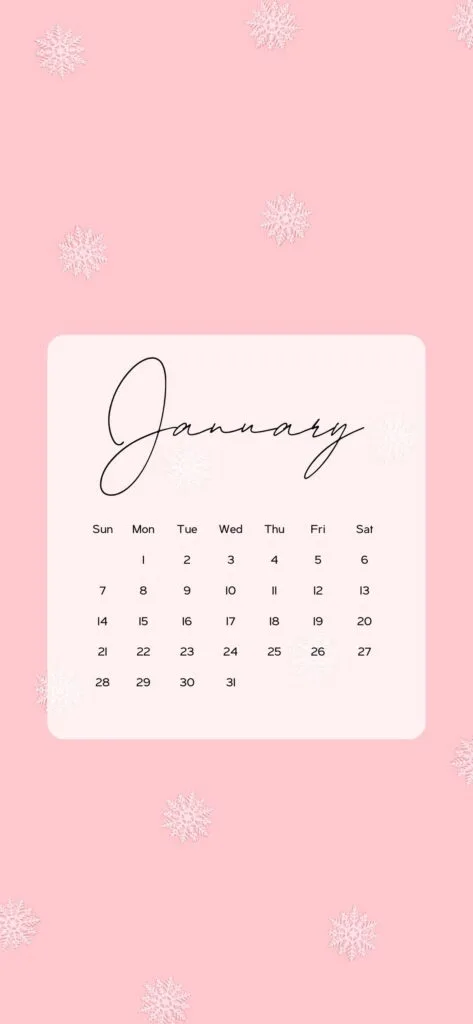 cute january wallpapers pink