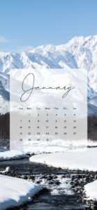 January Calendar Wallpaper Aesthetic Backgrounds - AnjaHome